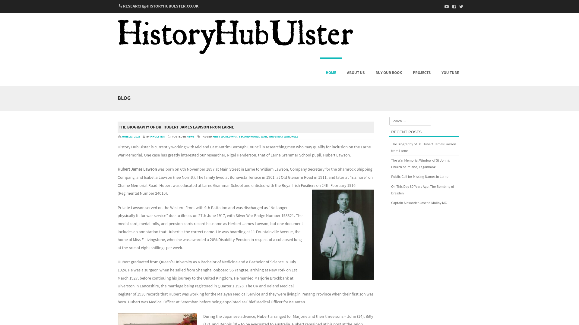 Website screenshot