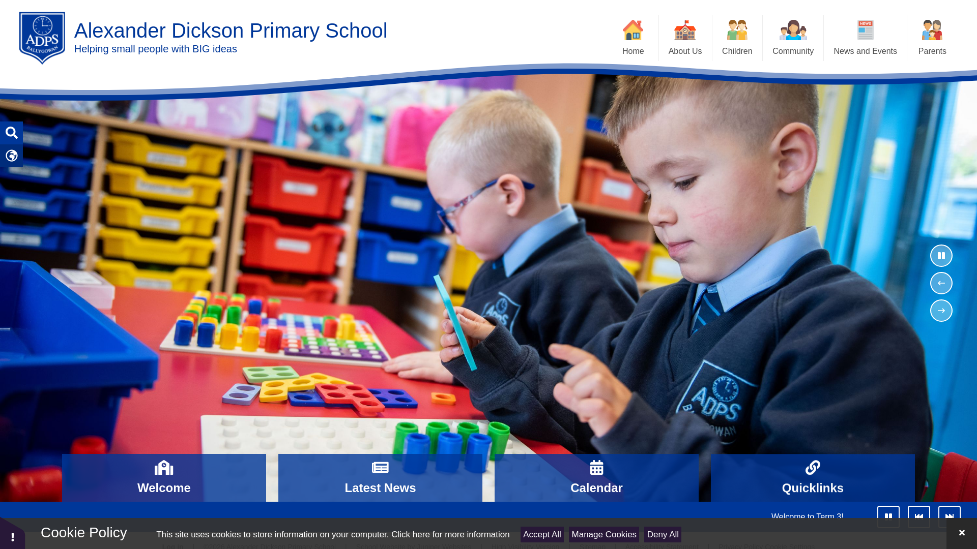 Website screenshot