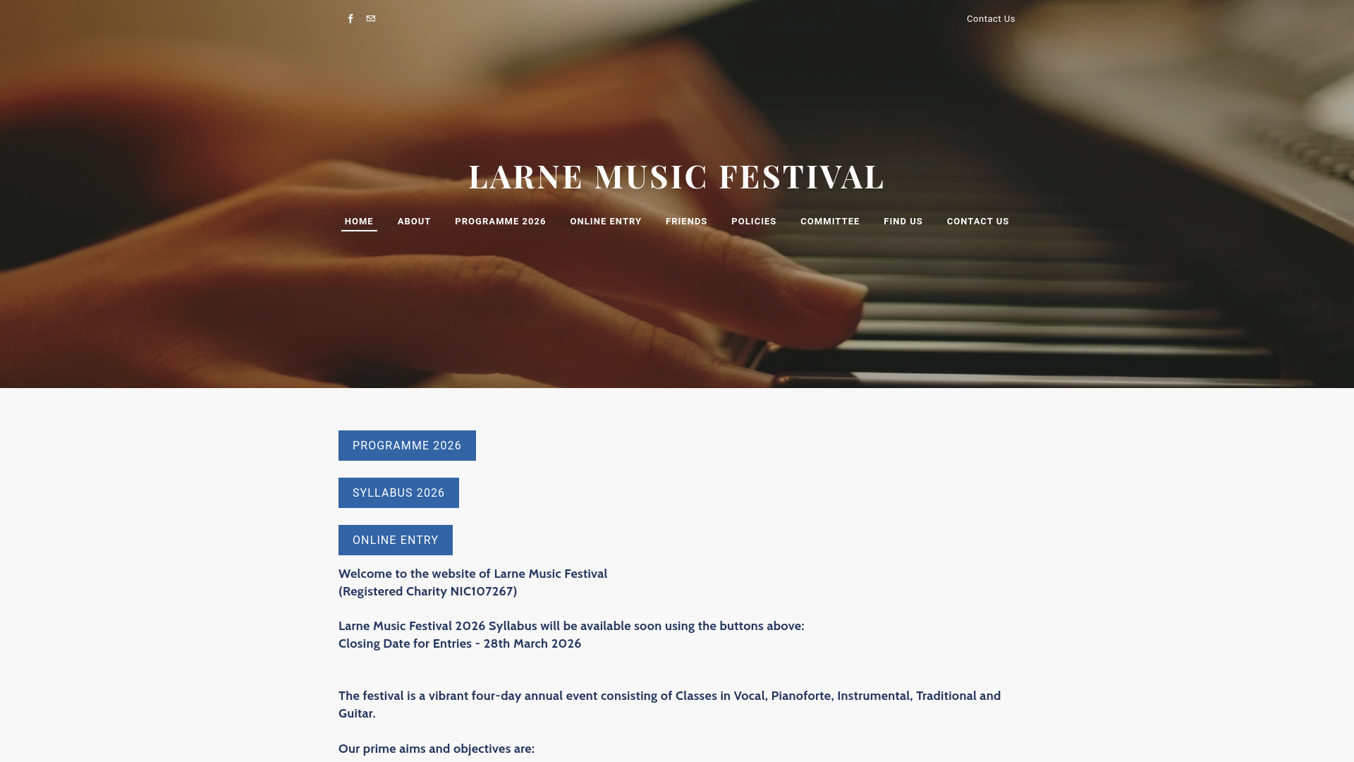 Website screenshot