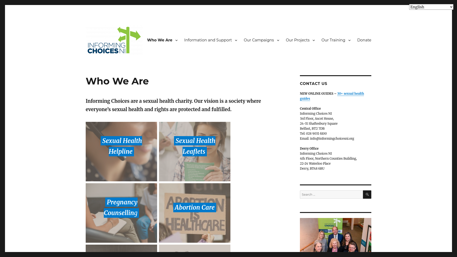 Website screenshot