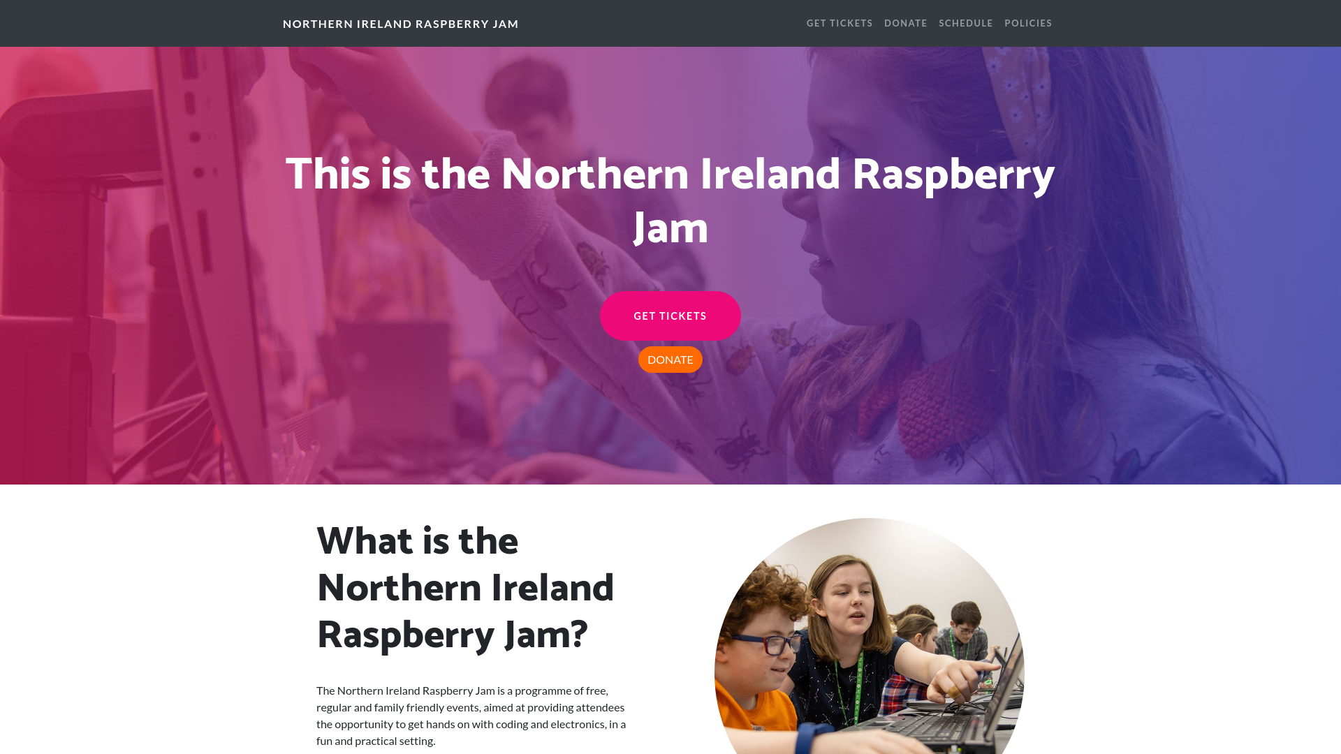 Website screenshot
