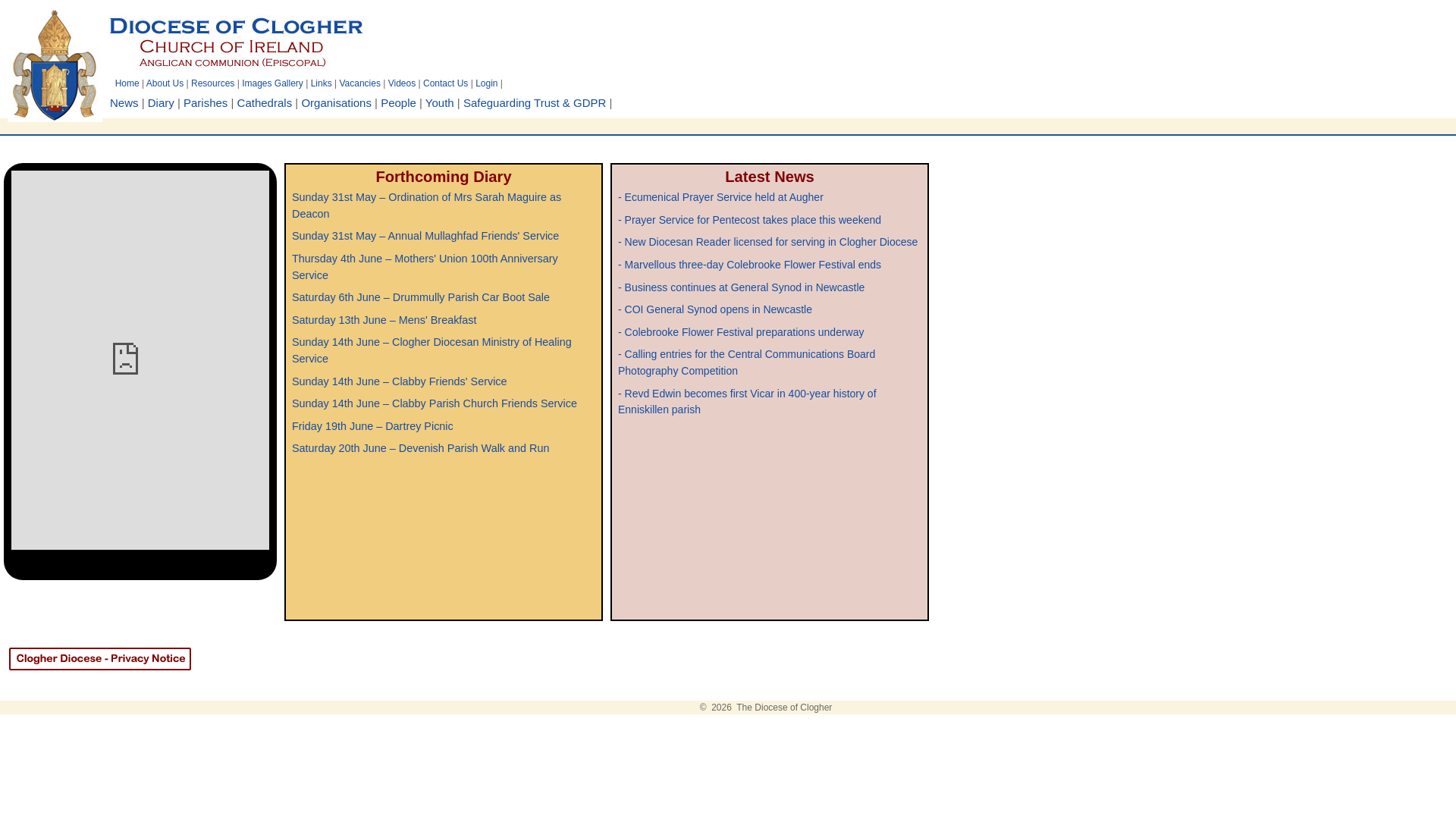Website screenshot