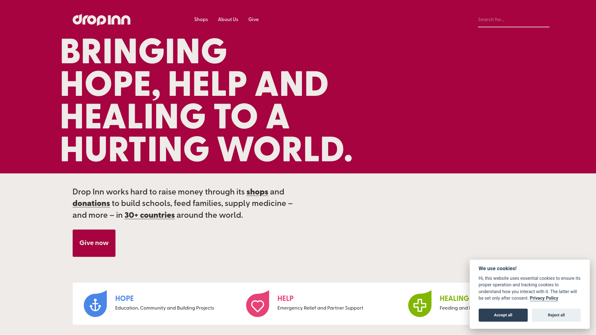 Website screenshot