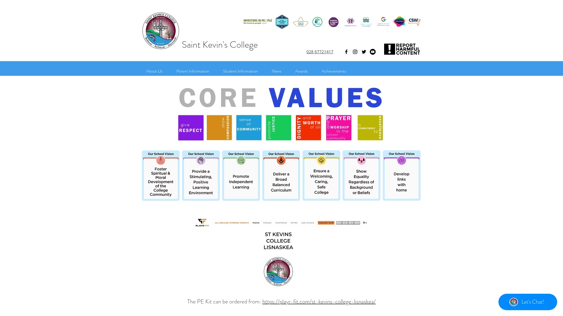 Website screenshot