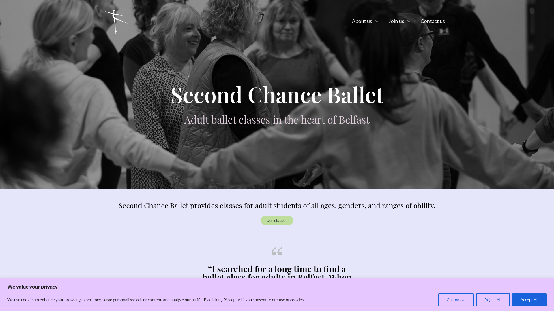 Website screenshot