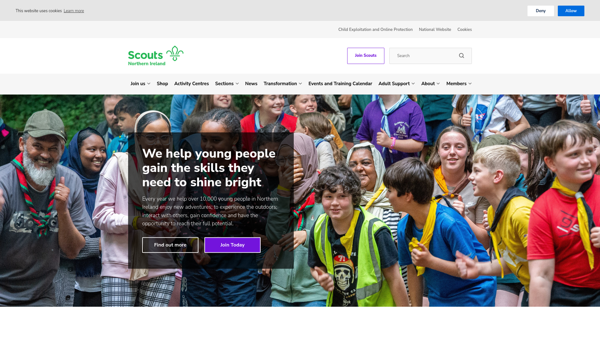 Website screenshot