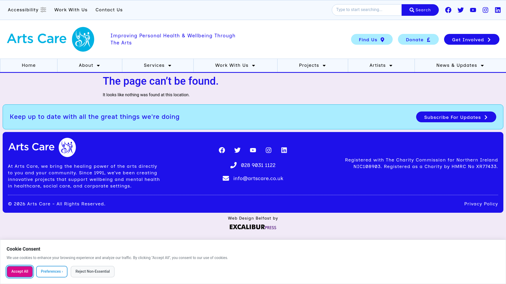 Website screenshot