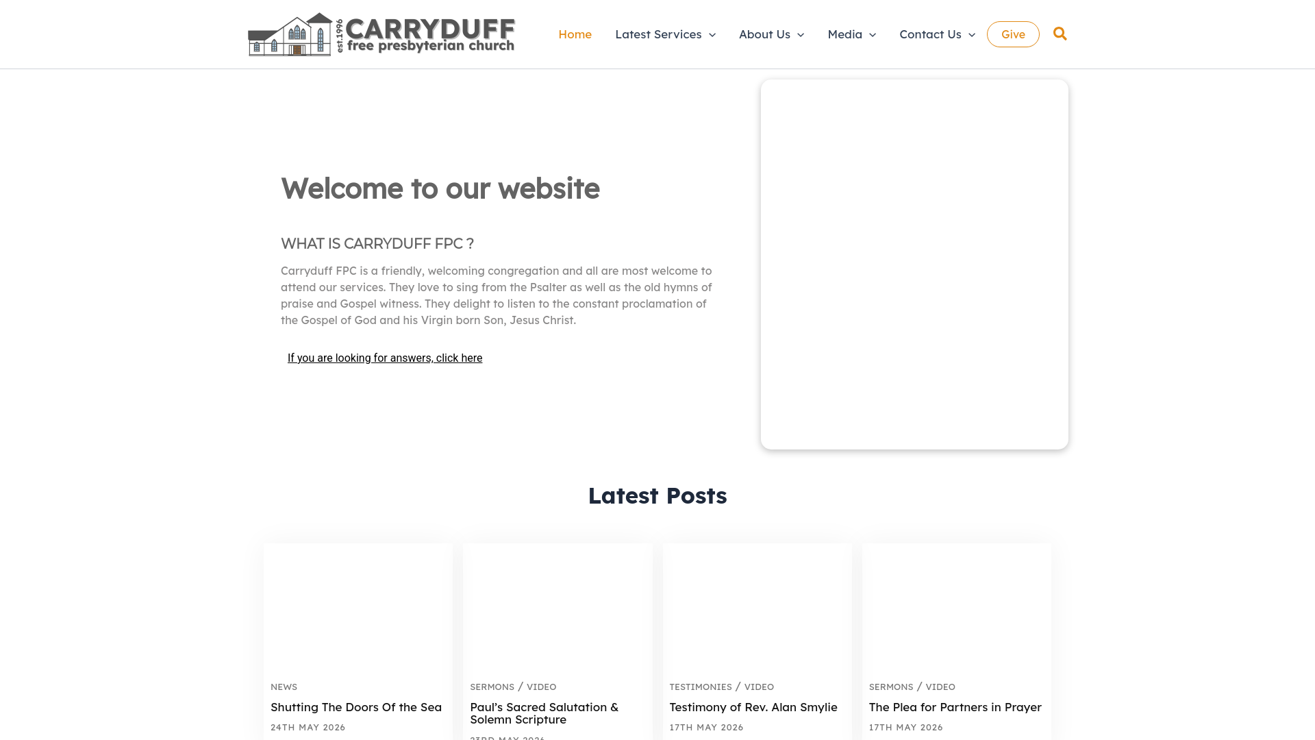Website screenshot