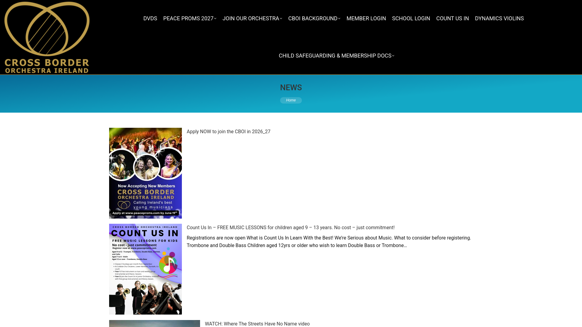 Website screenshot