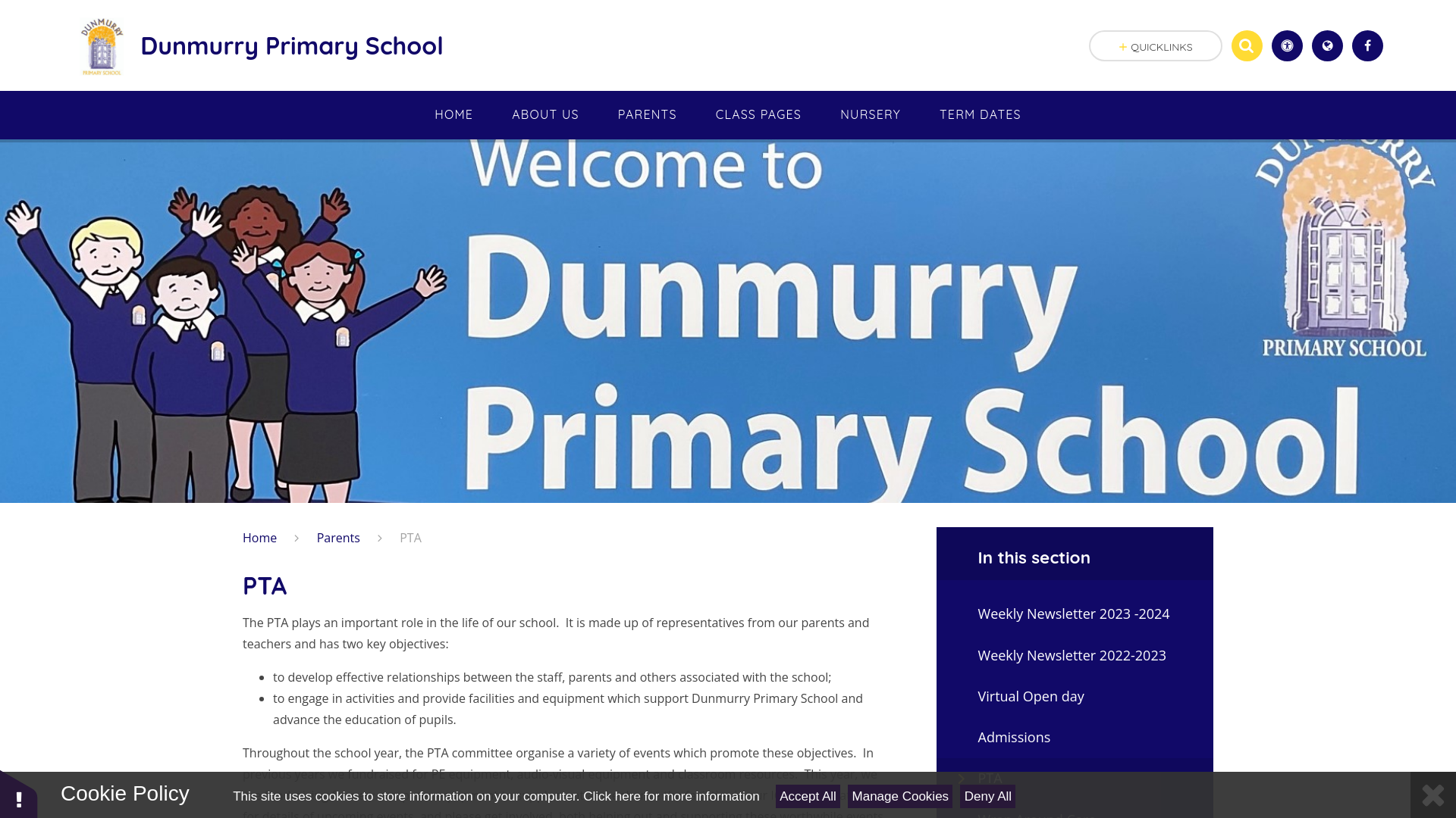 Website screenshot