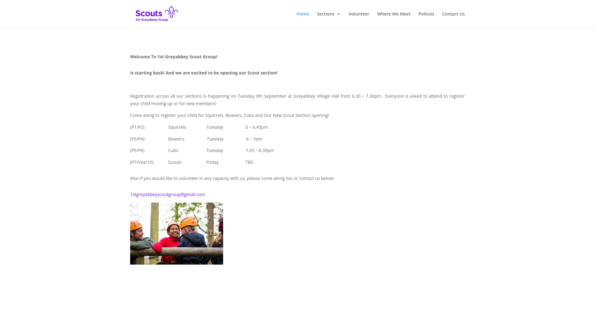 Website screenshot