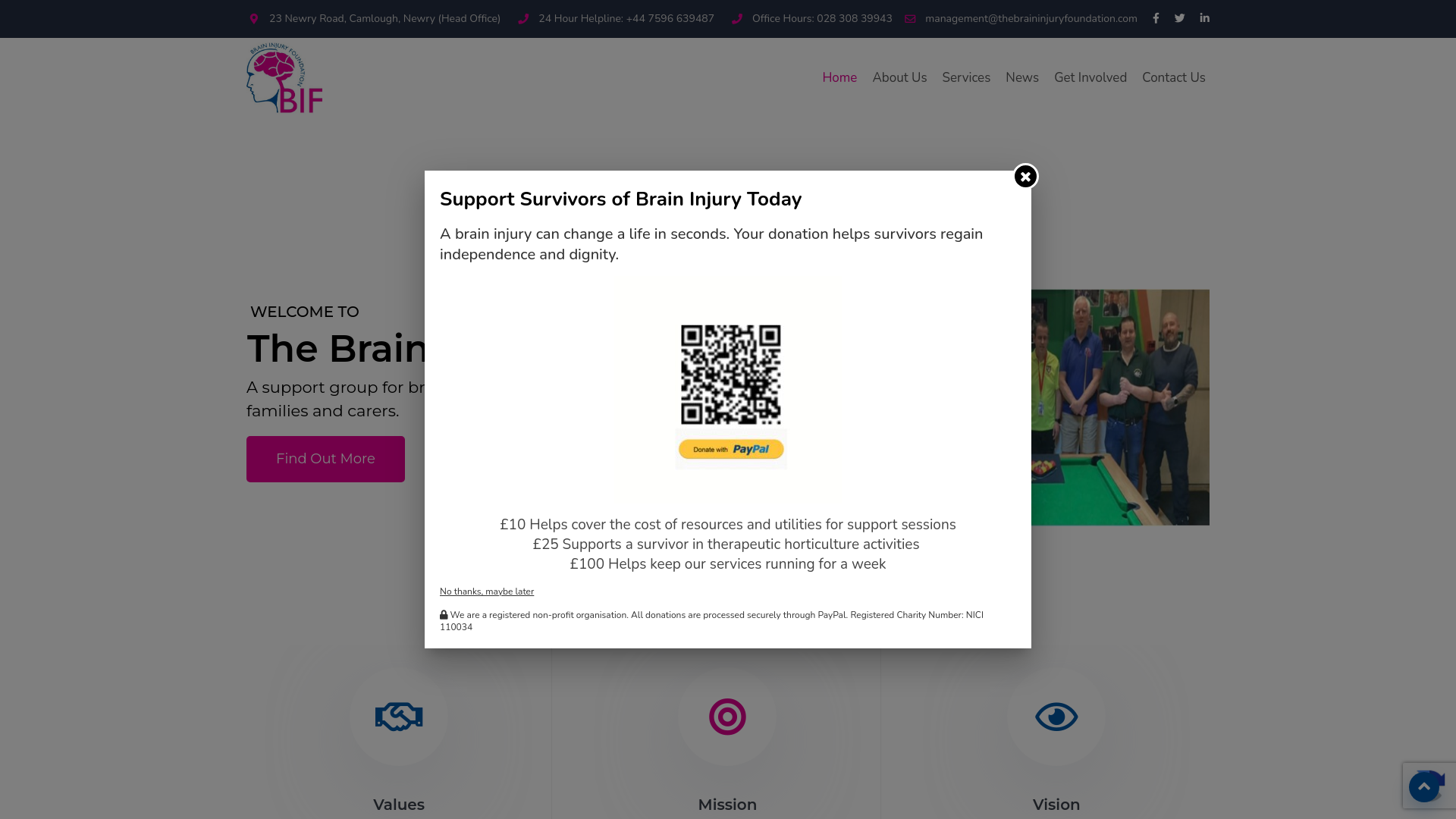 Website screenshot