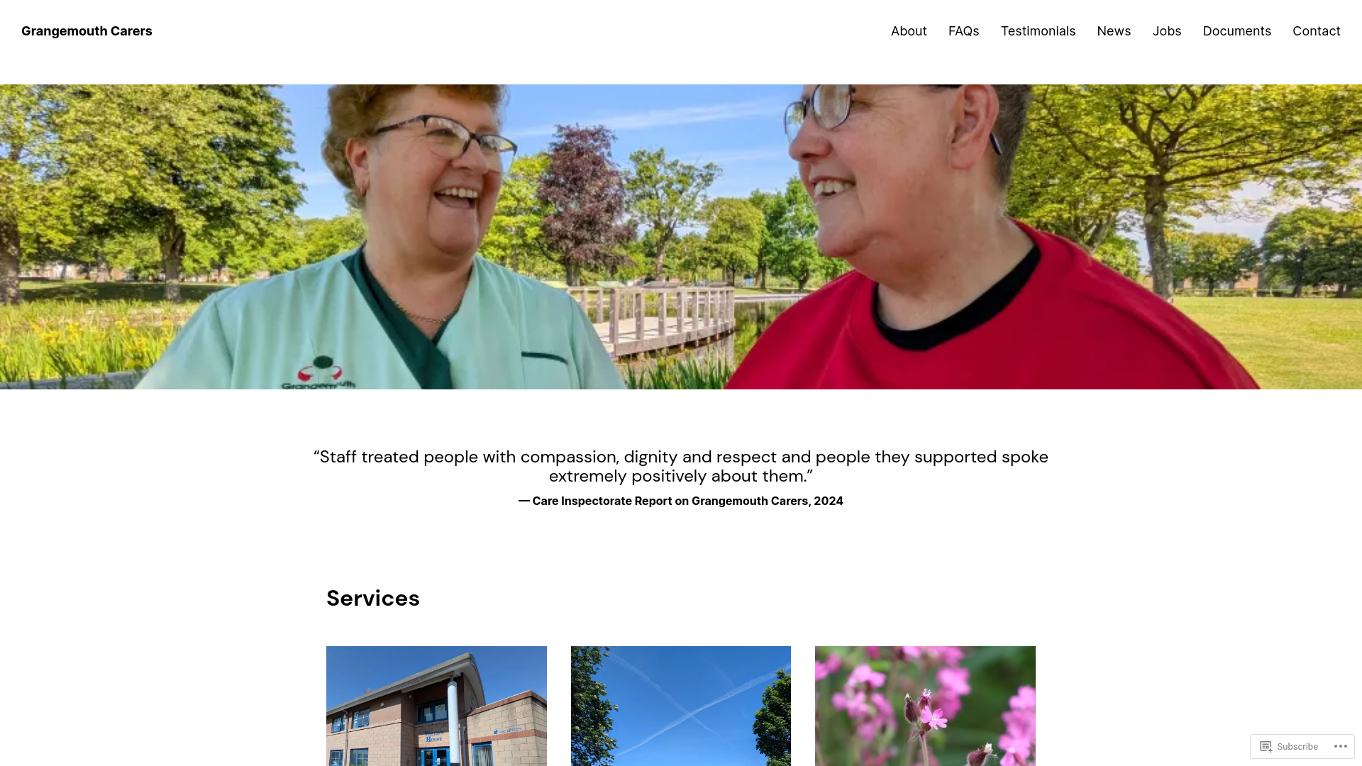 Website screenshot