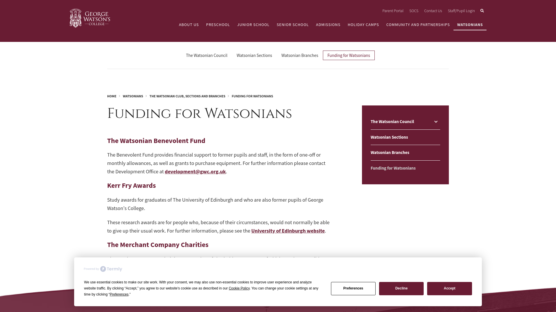Website screenshot