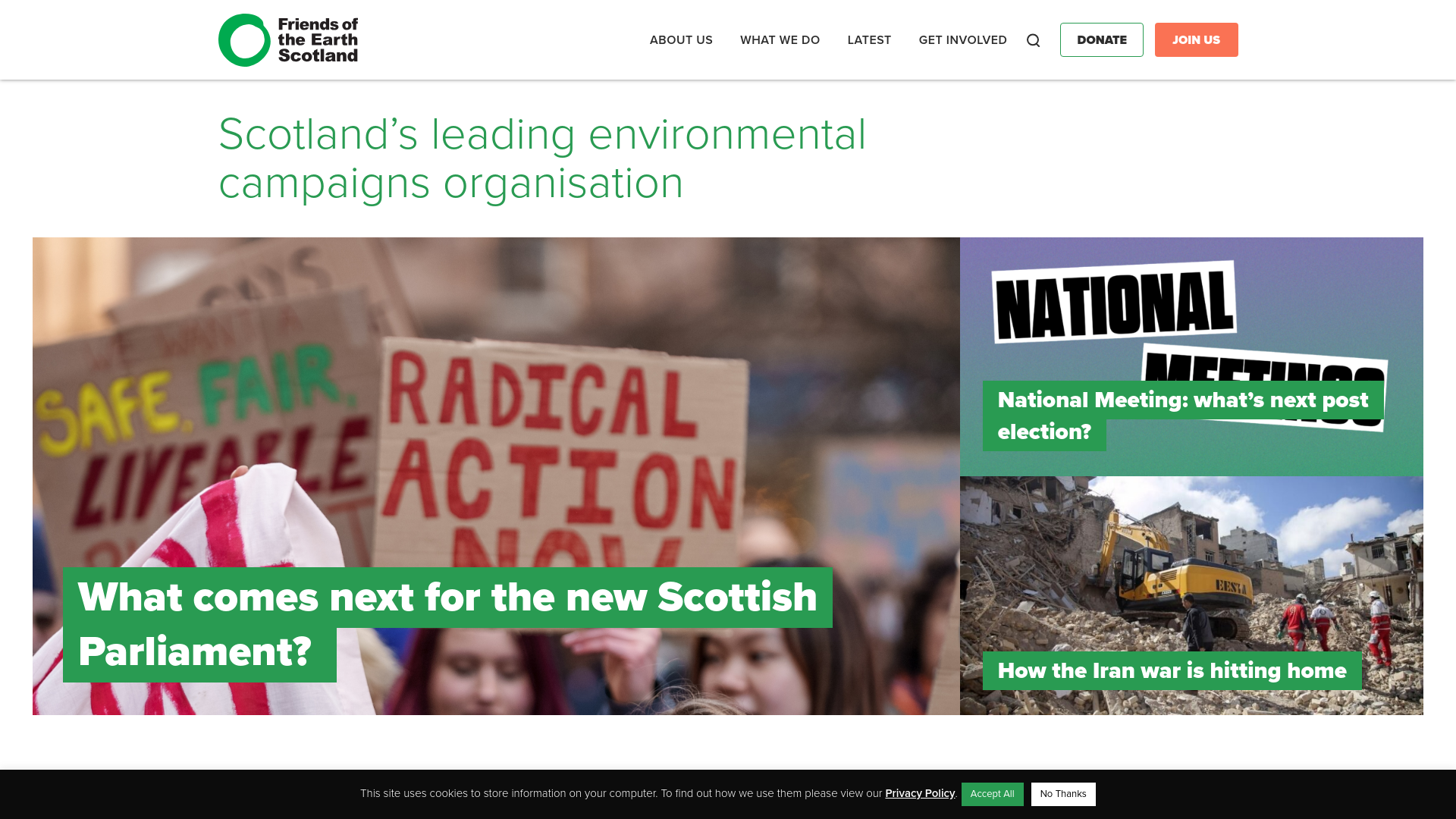 Website screenshot
