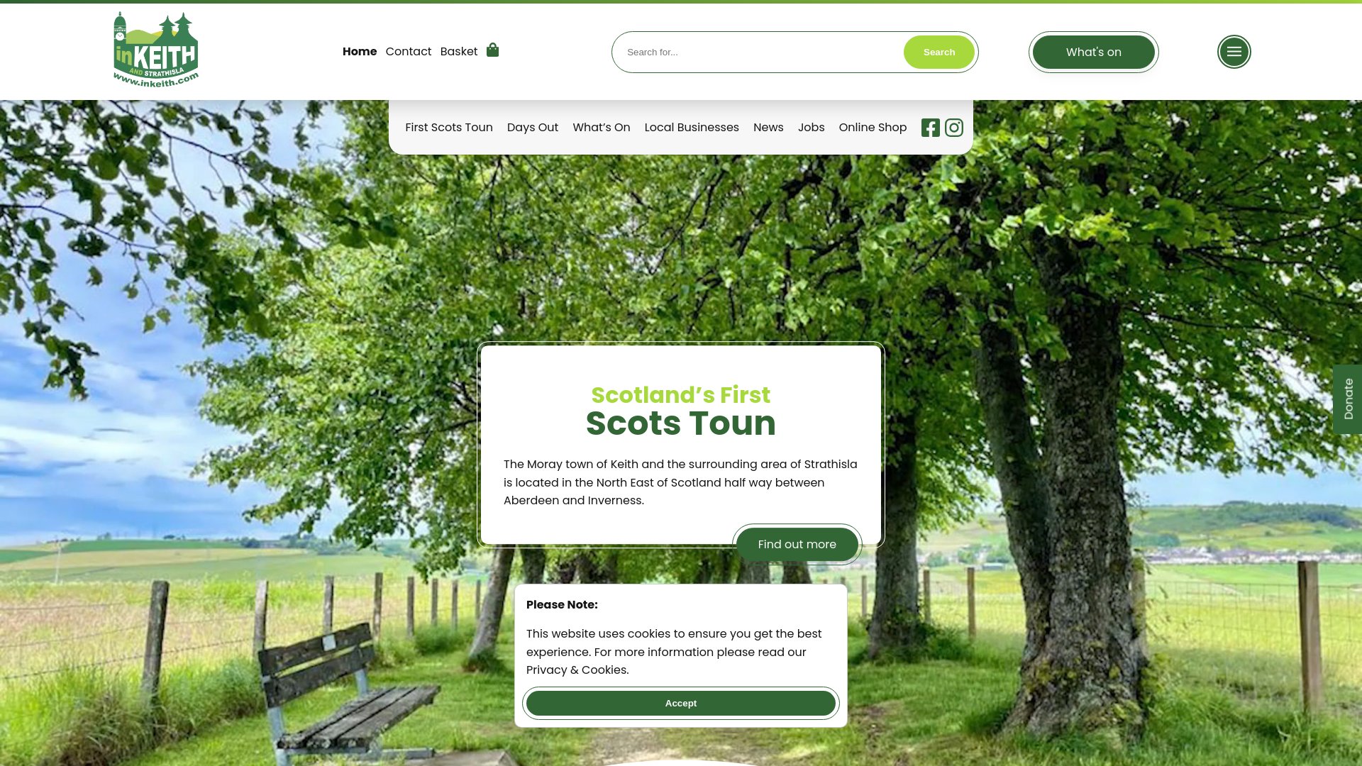 Website screenshot