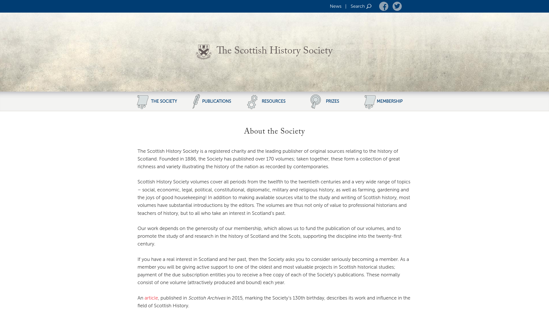 Website screenshot