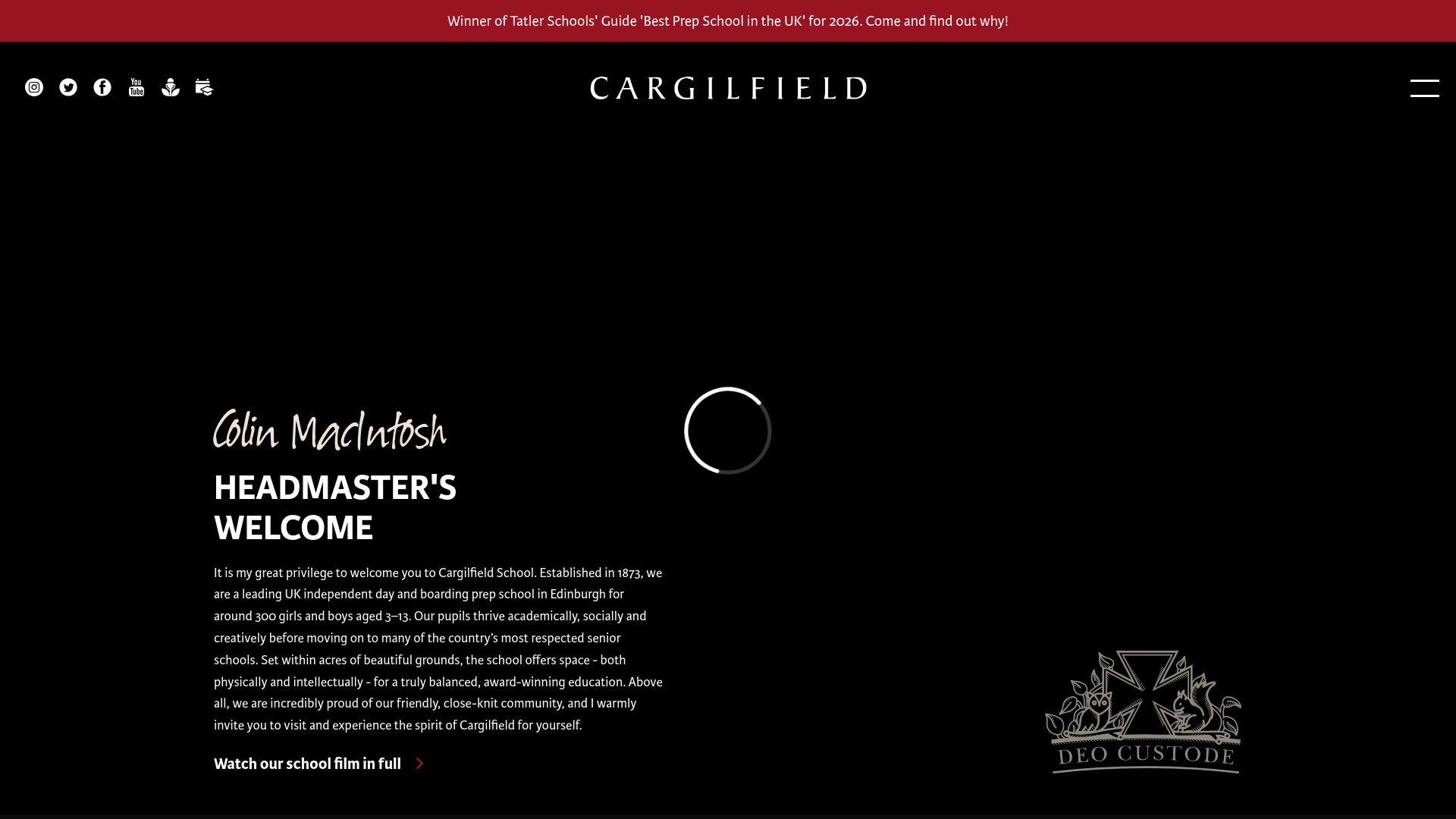 Website screenshot