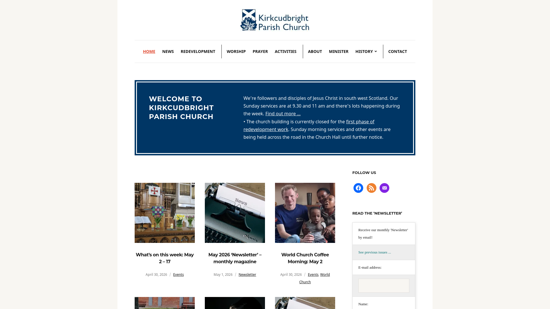 Website screenshot