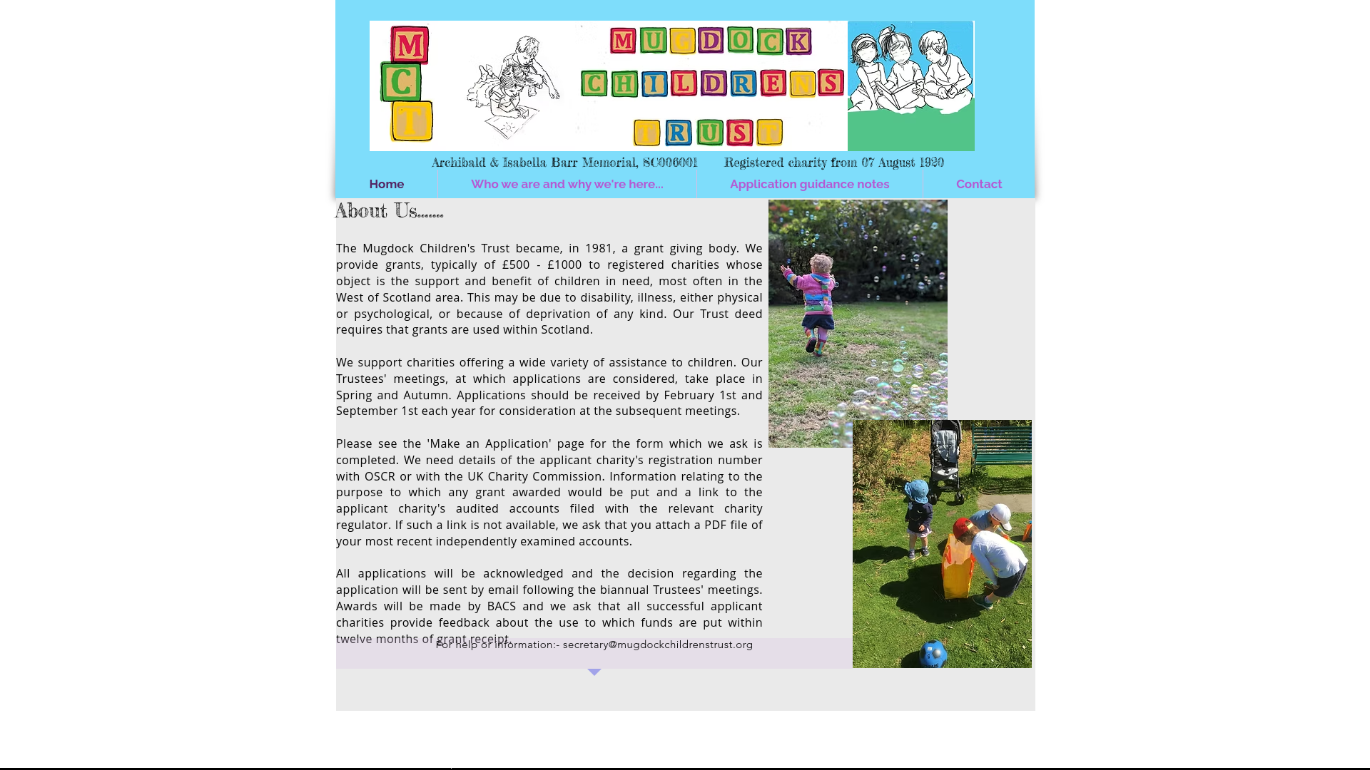 Website screenshot