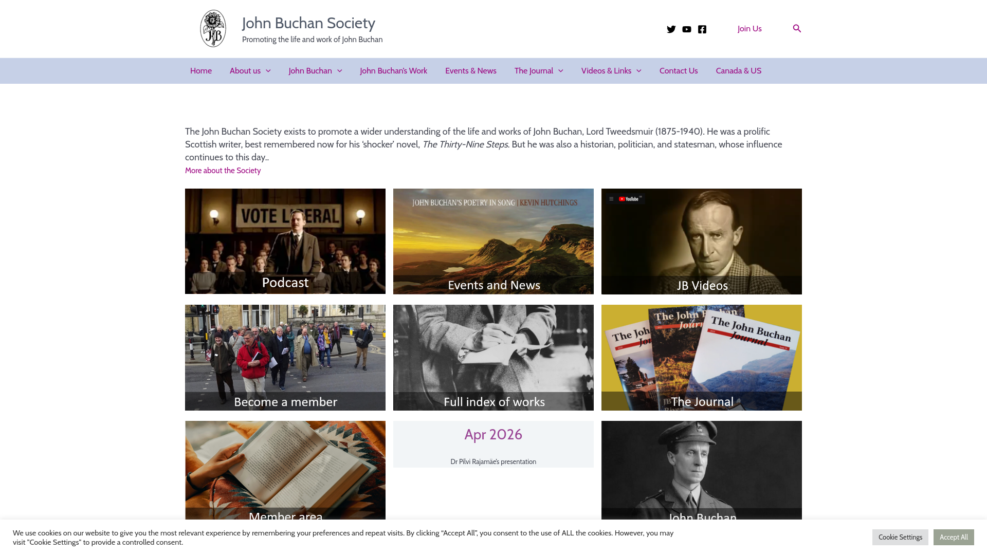 Website screenshot