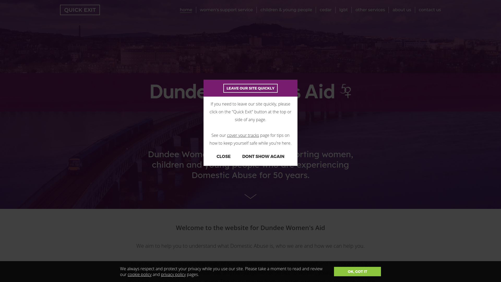 Website screenshot