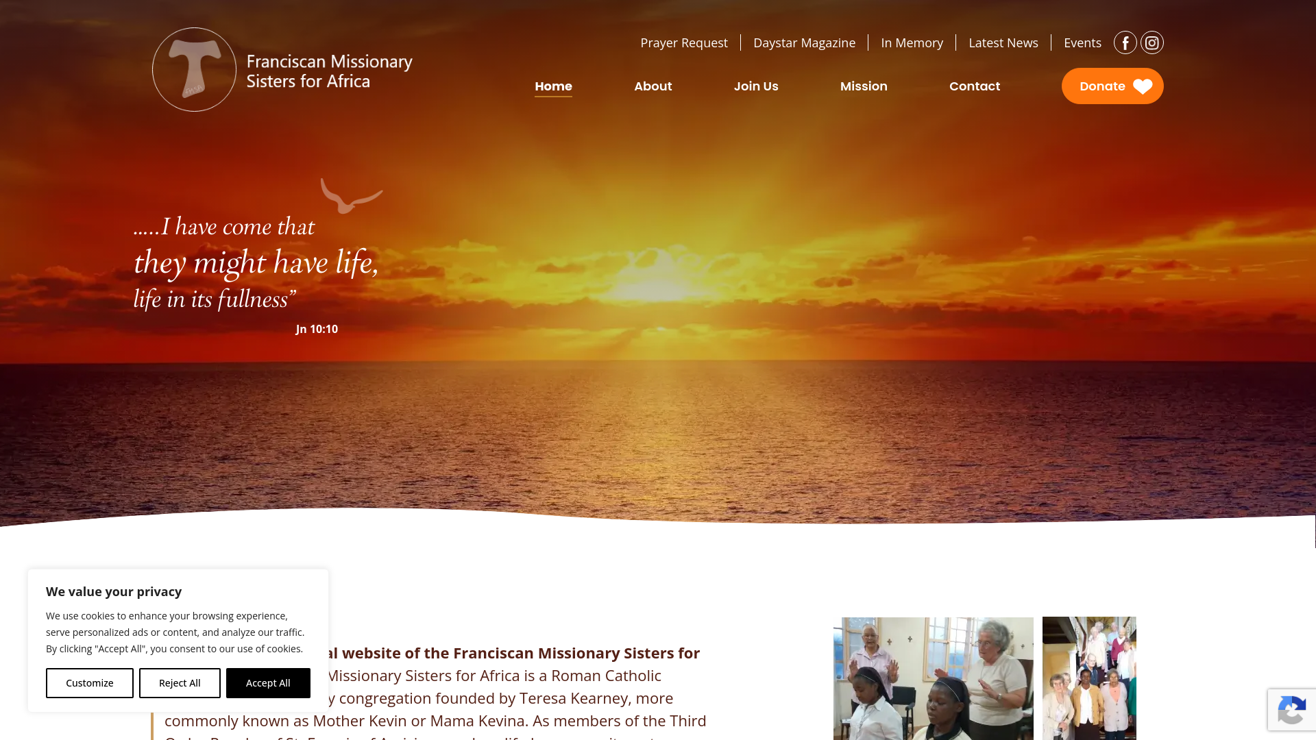Website screenshot