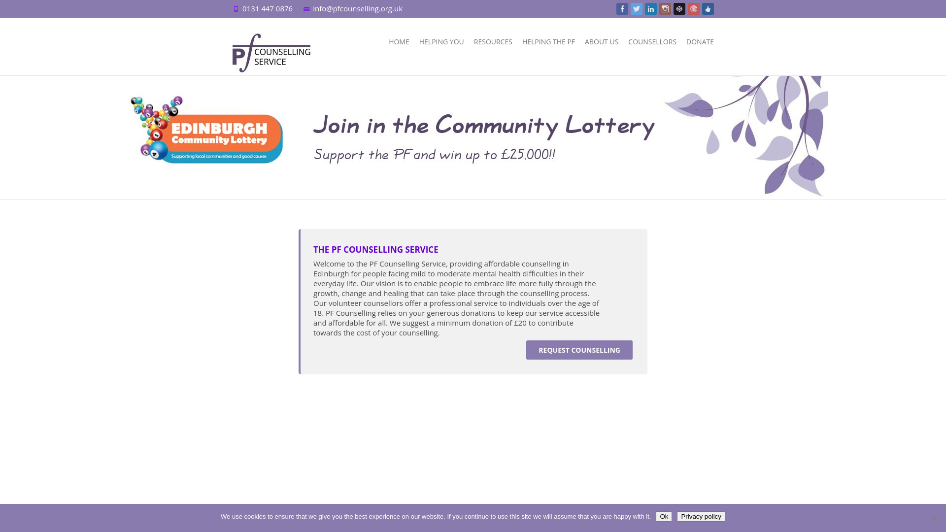 Website screenshot