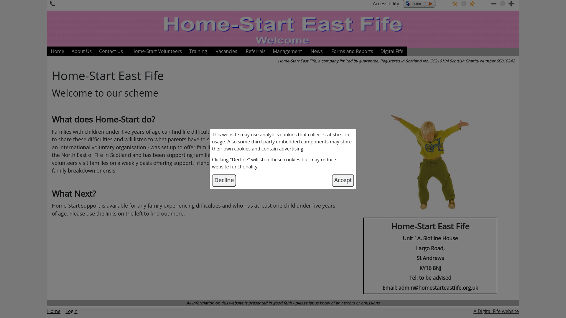 Website screenshot