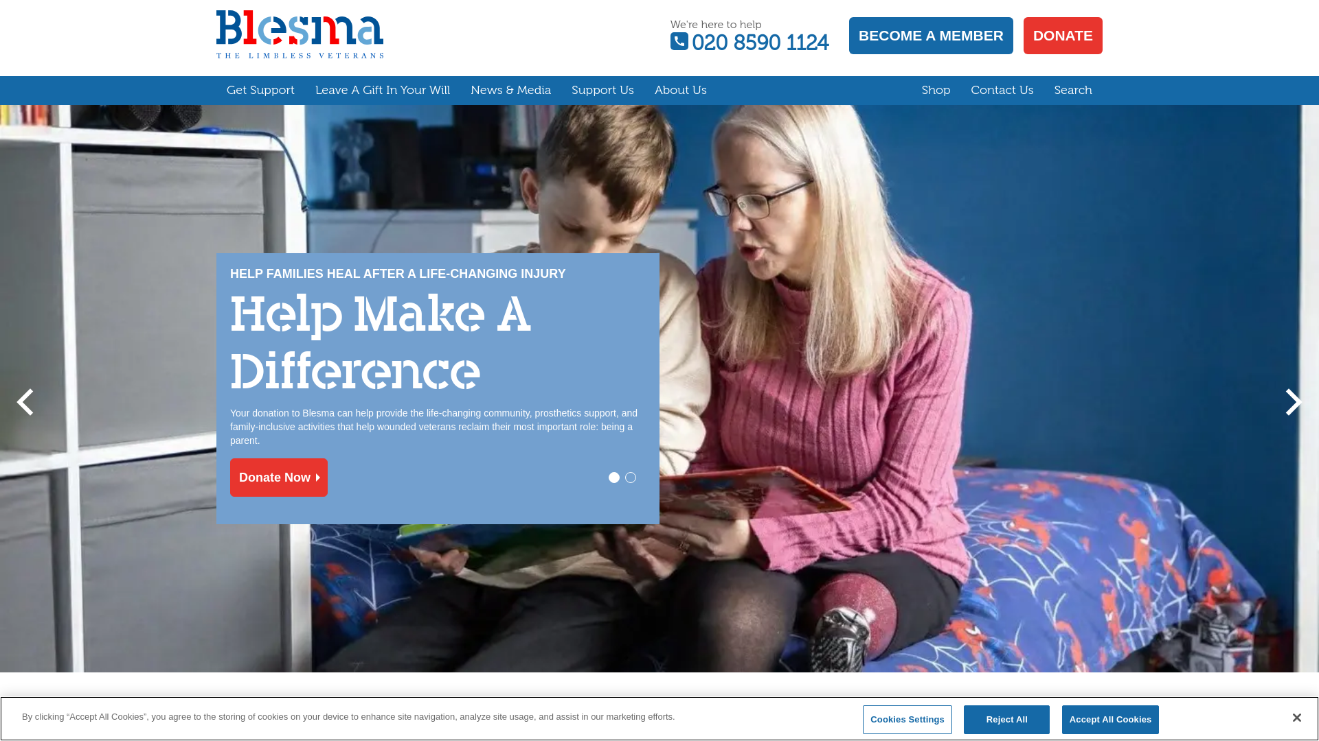 Website screenshot
