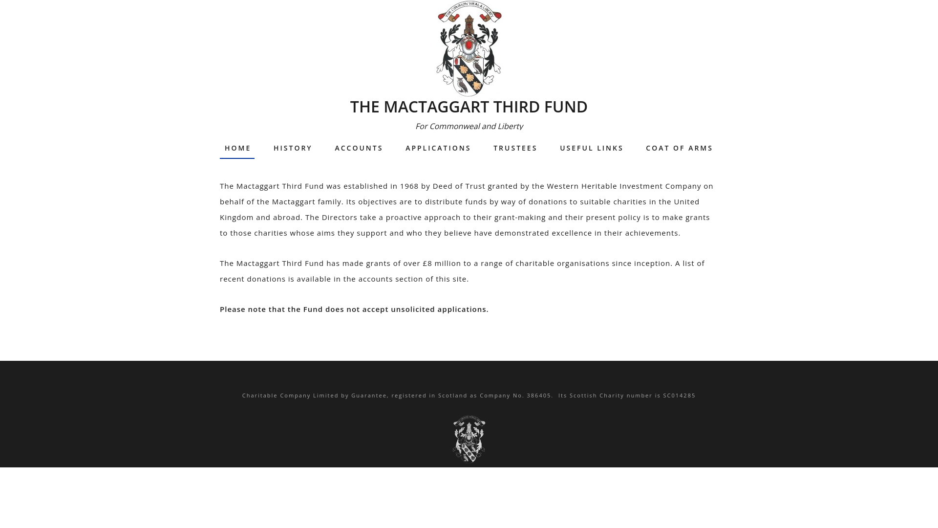 Website screenshot