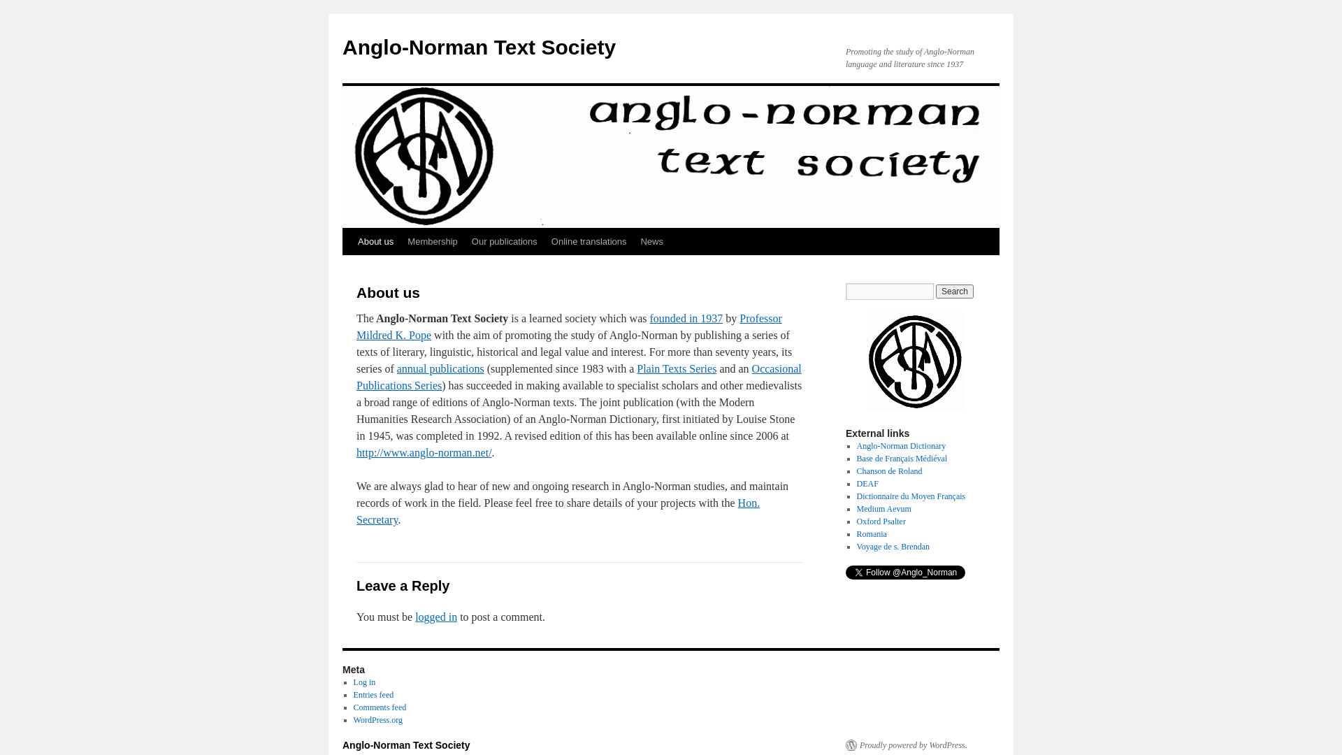 Website screenshot