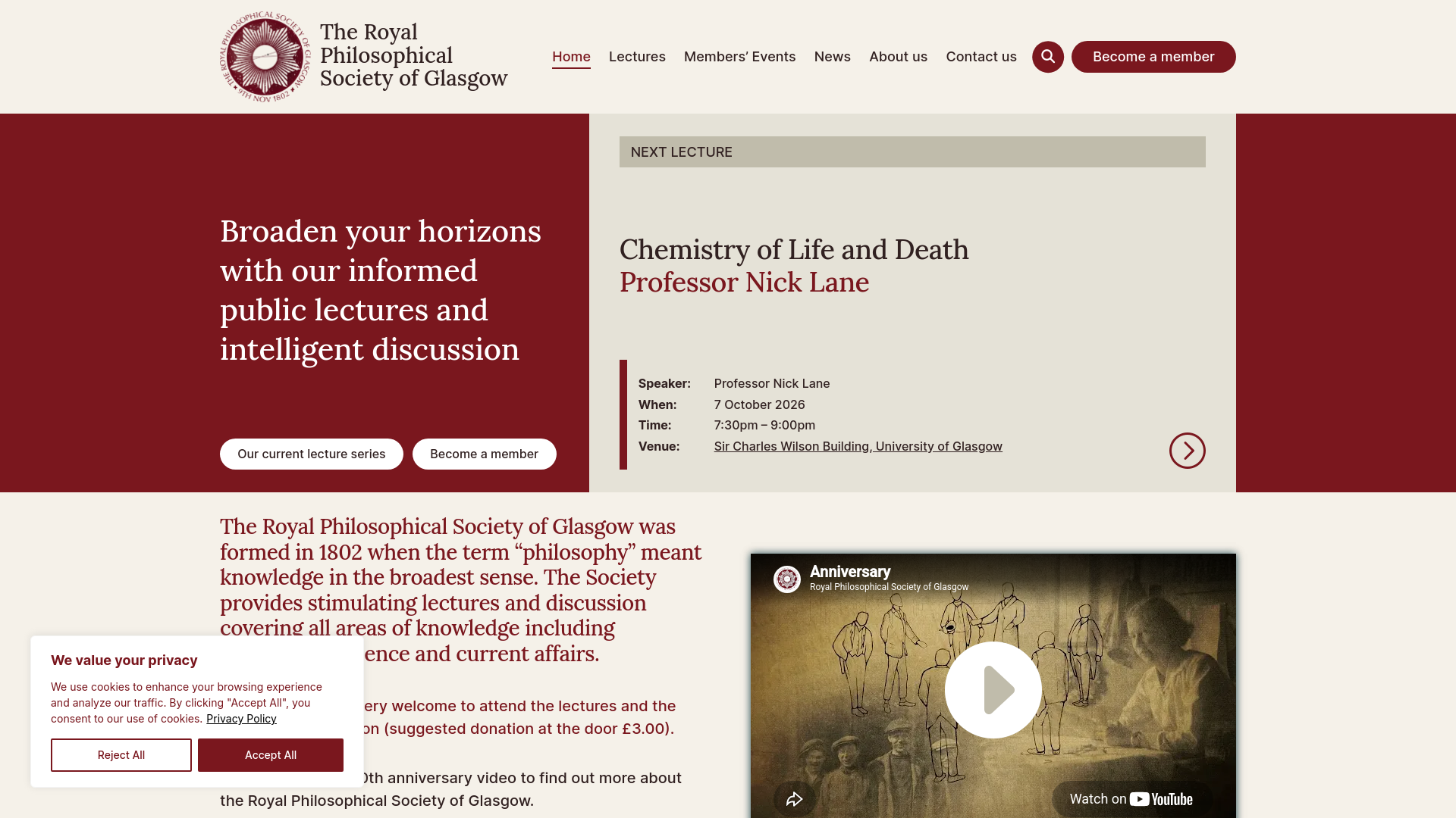 Website screenshot