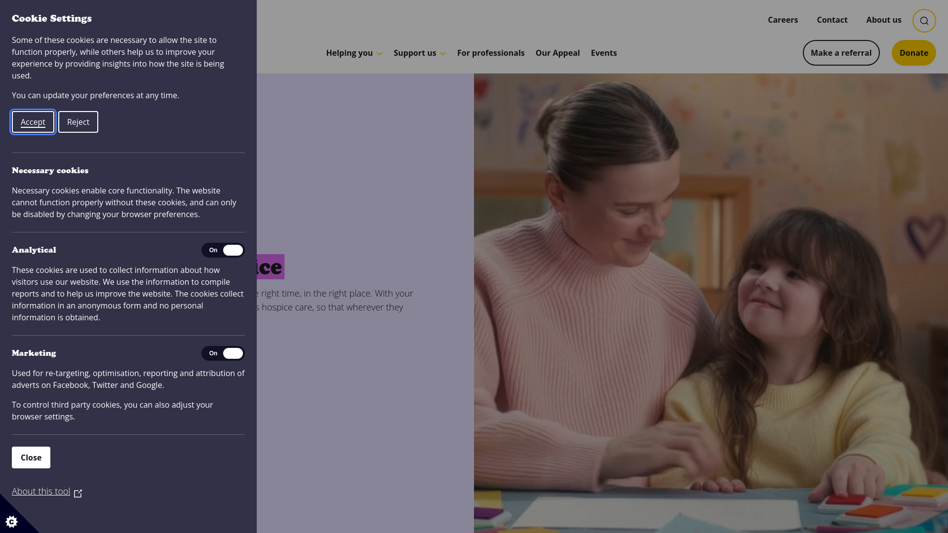 Website screenshot