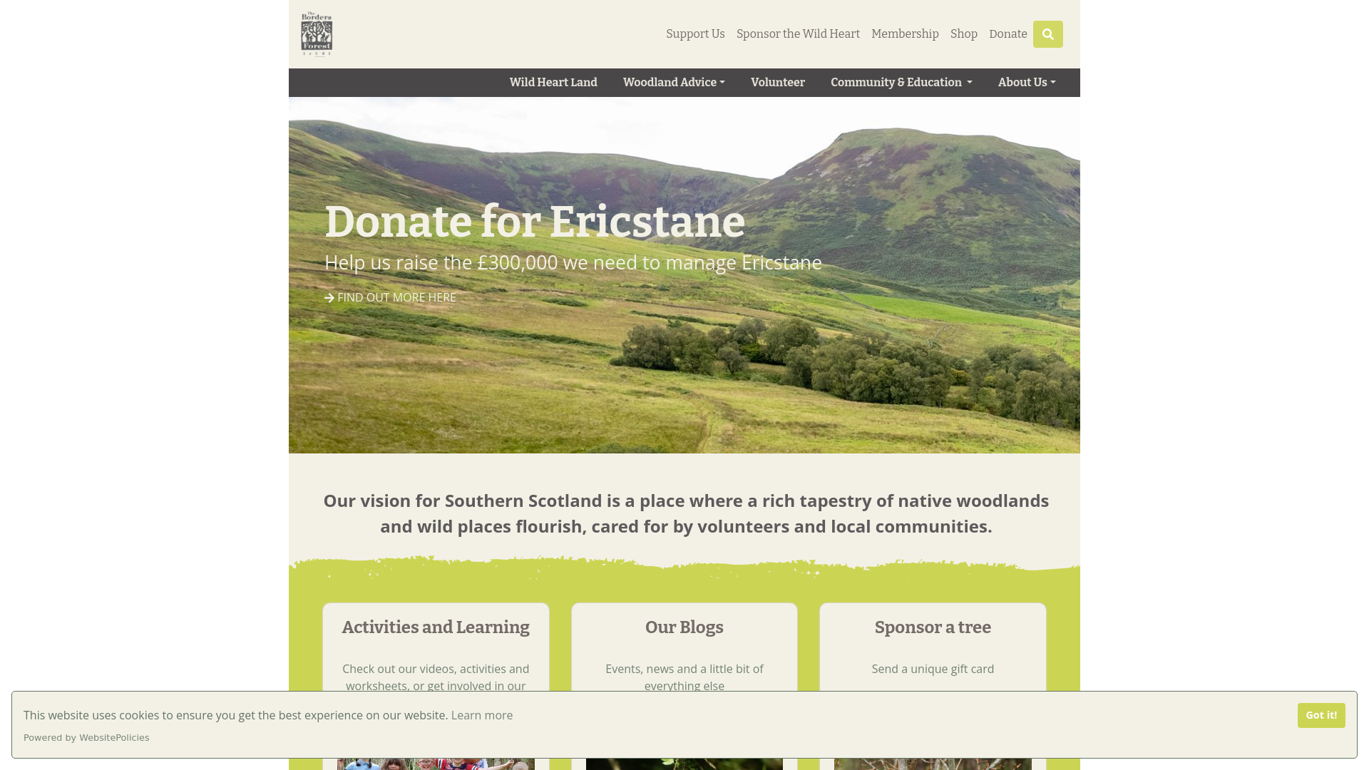 Website screenshot