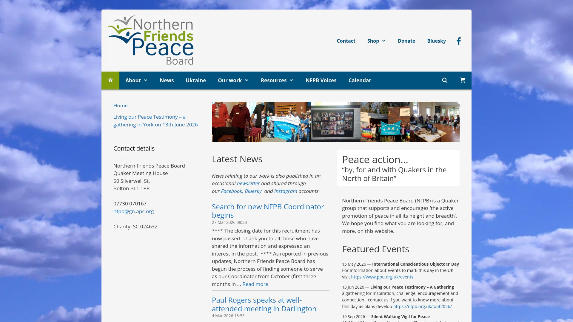 Website screenshot