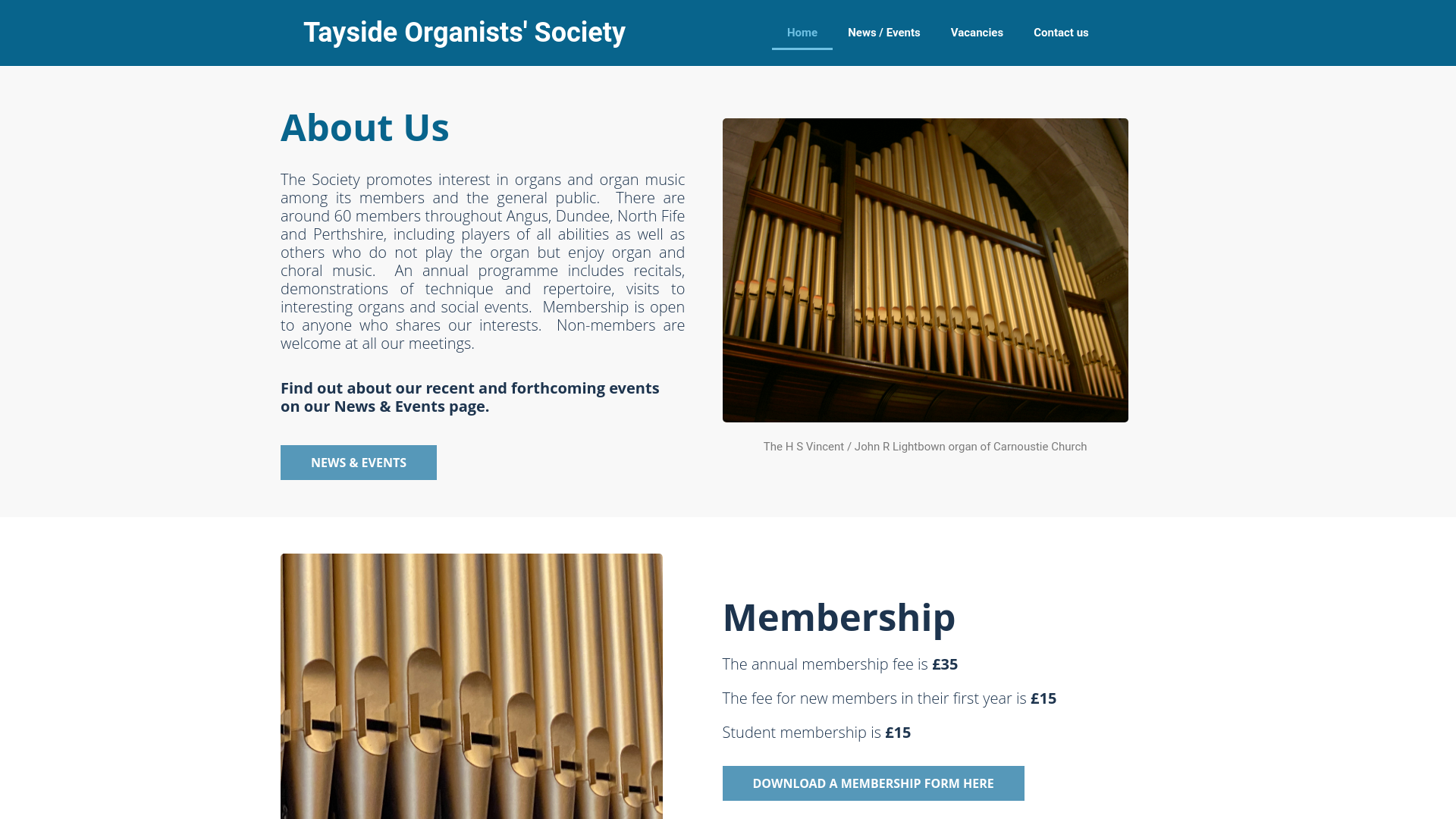 Website screenshot
