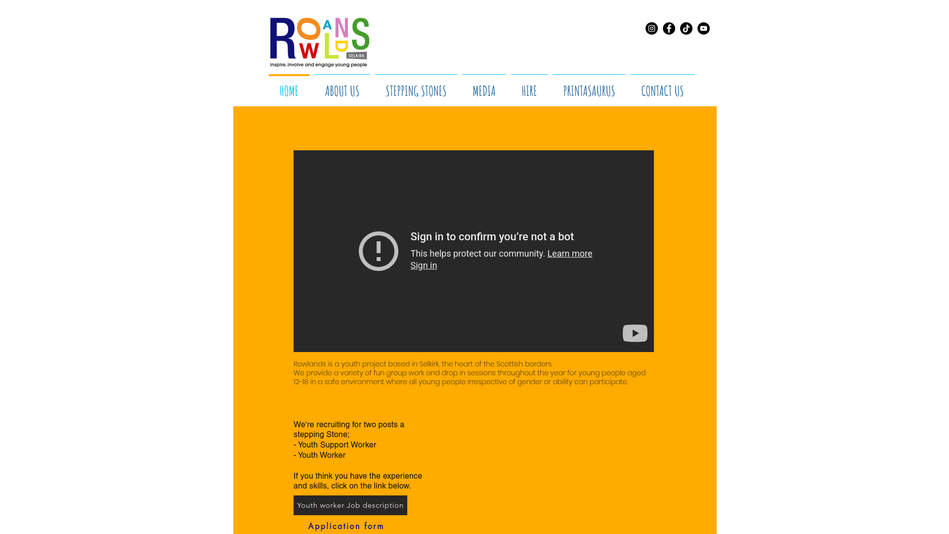Website screenshot