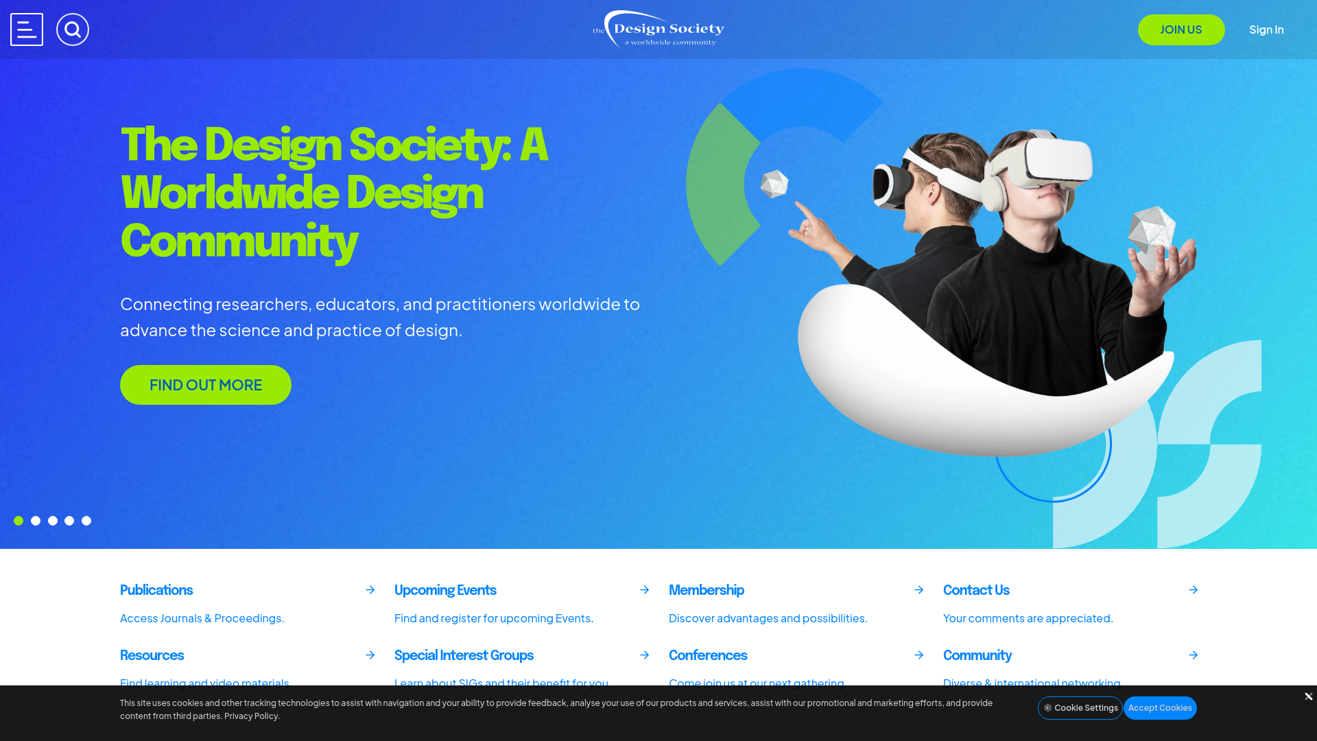 Website screenshot