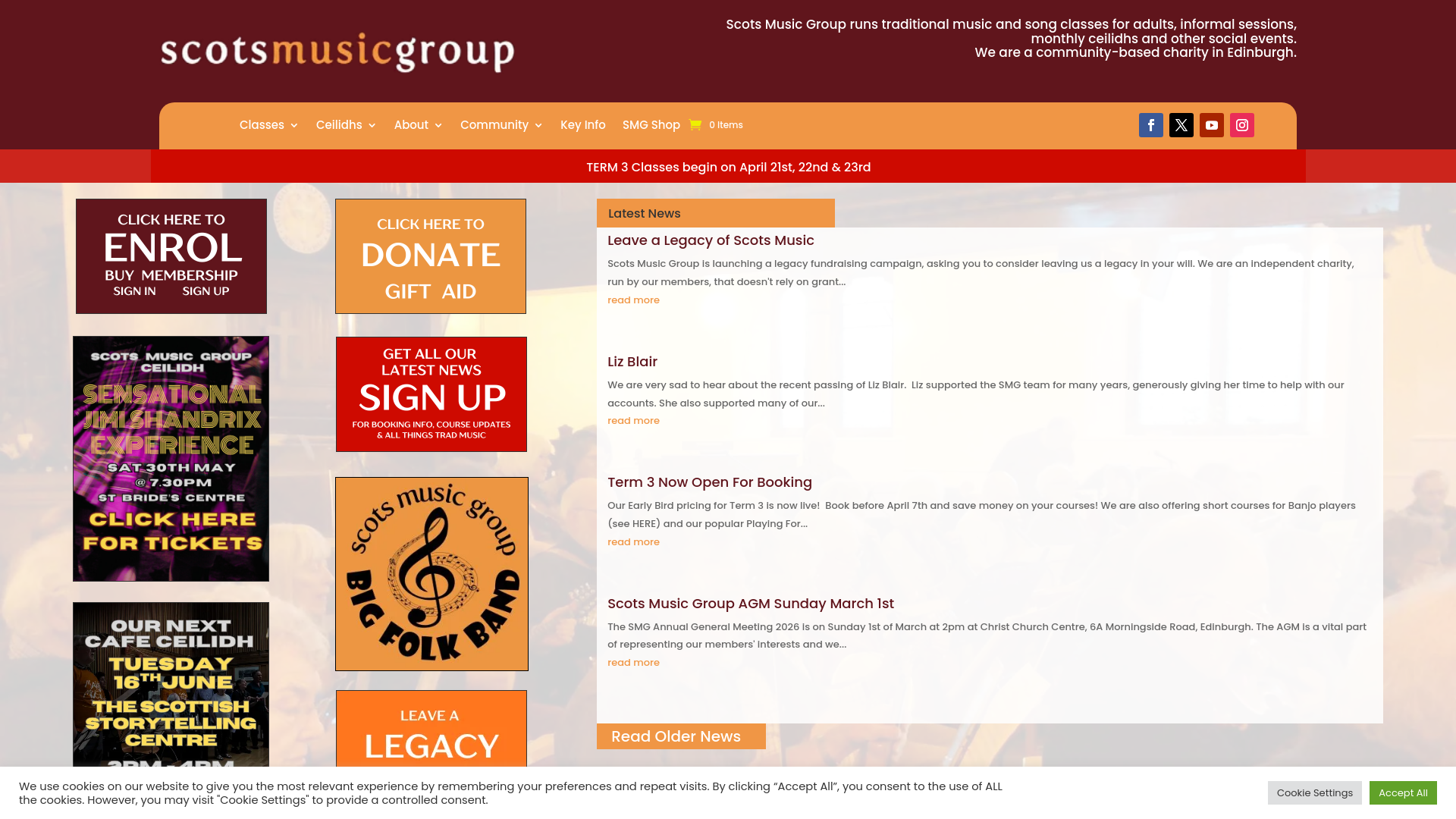 Website screenshot