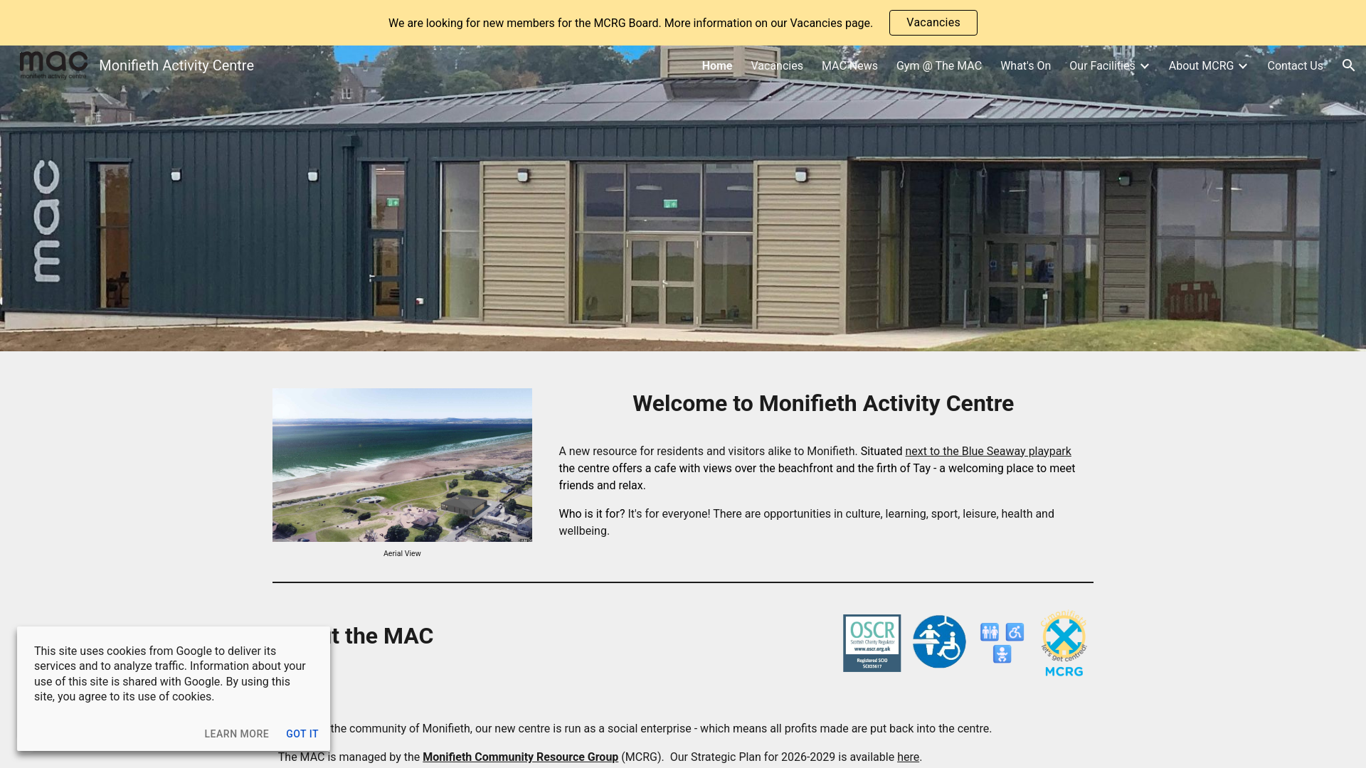 Website screenshot