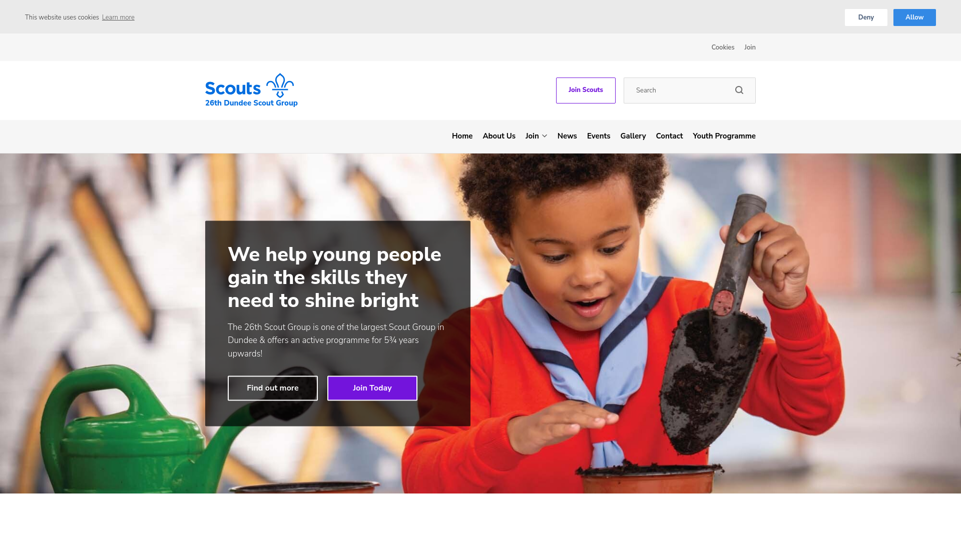 Website screenshot