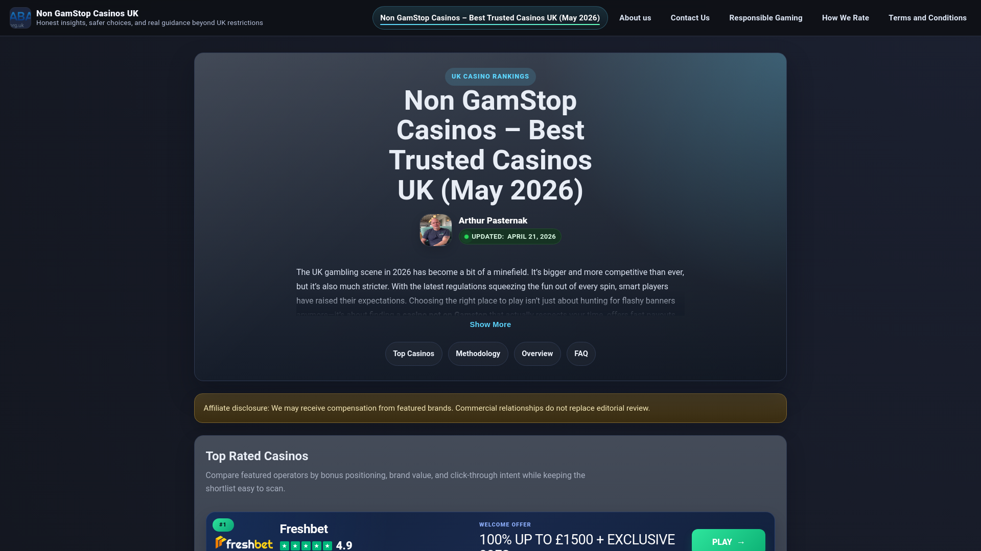 Website screenshot