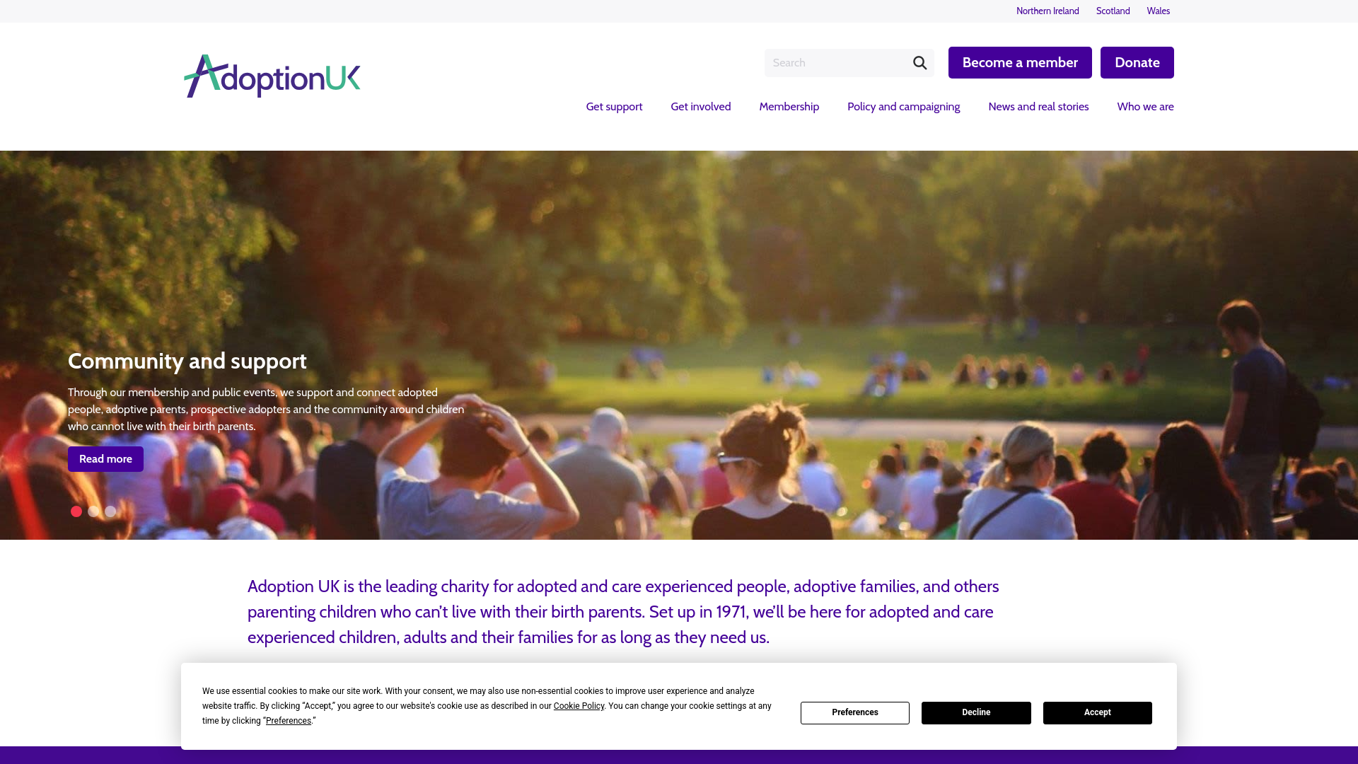 Website screenshot
