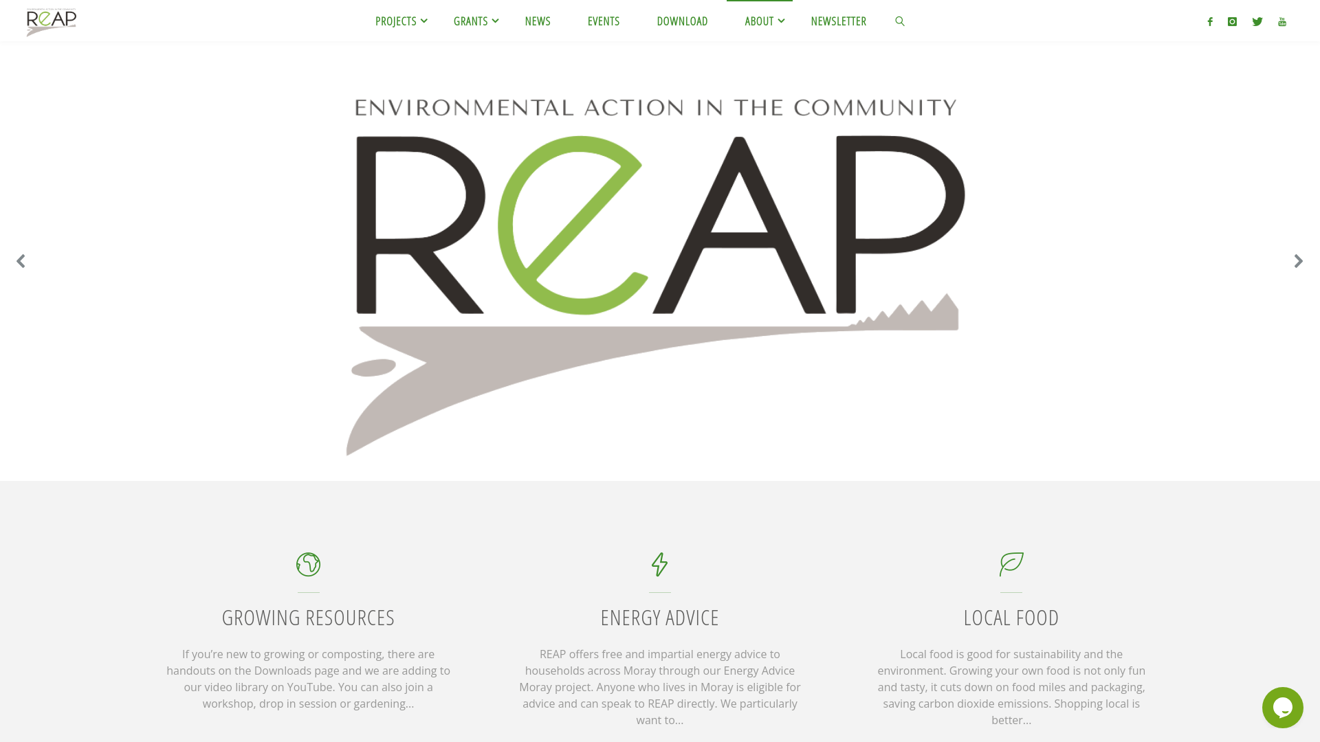 Website screenshot