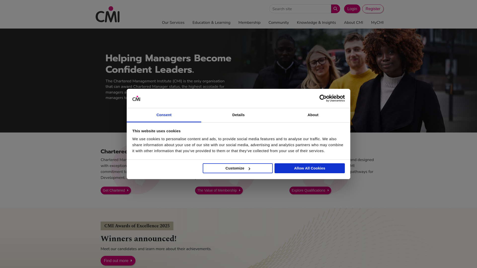 Website screenshot