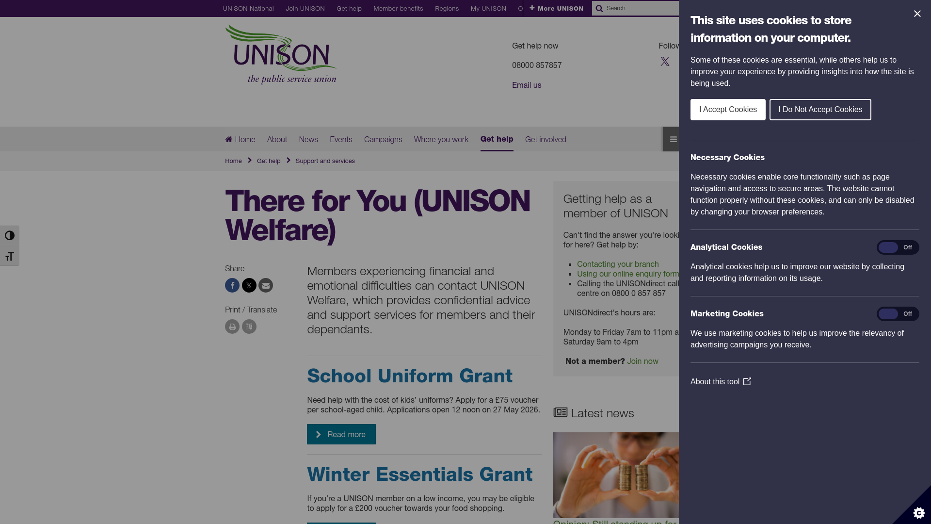 Website screenshot