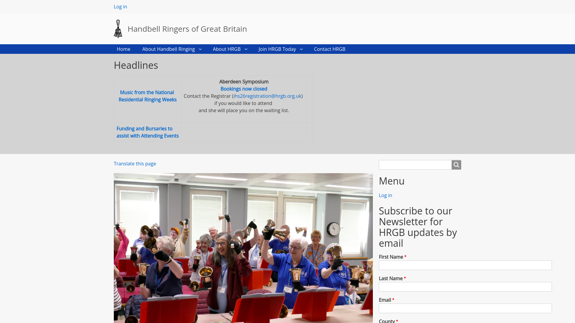 Website screenshot