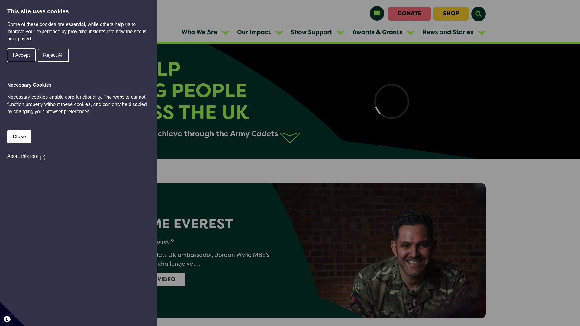 Website screenshot