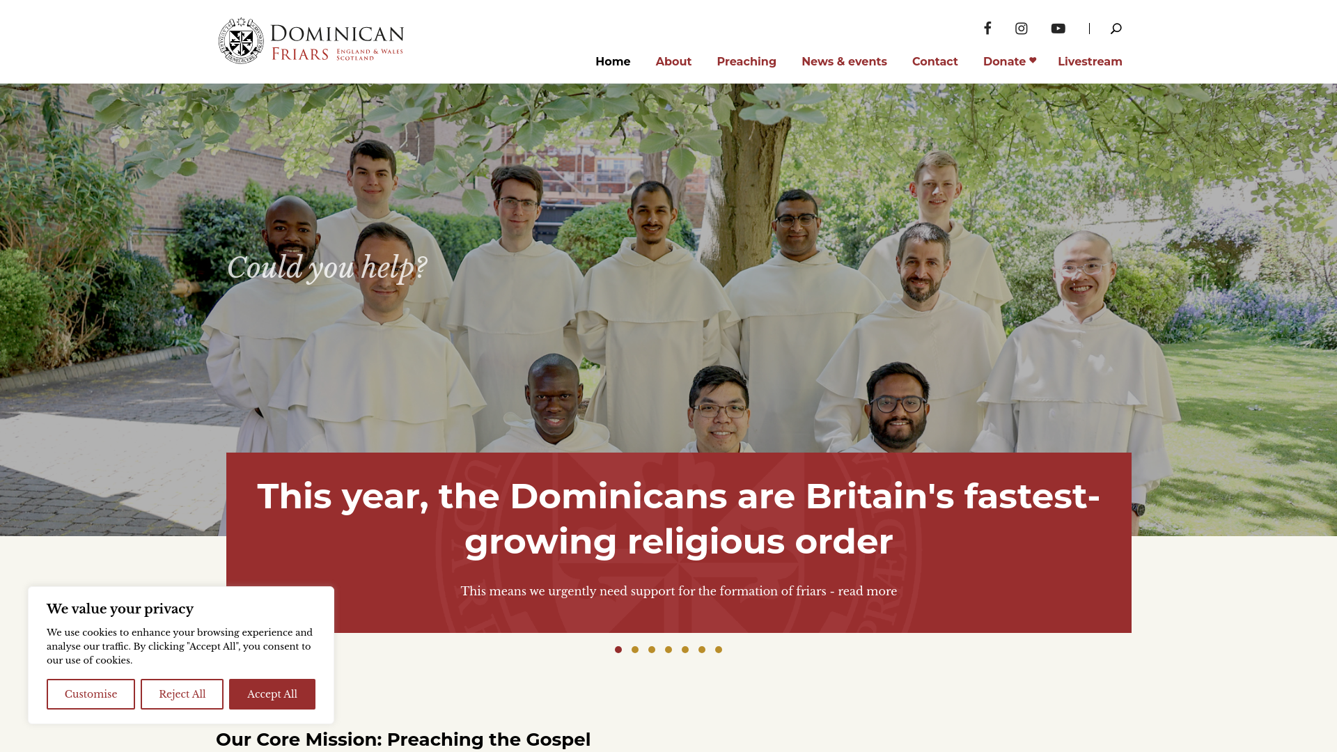 Website screenshot